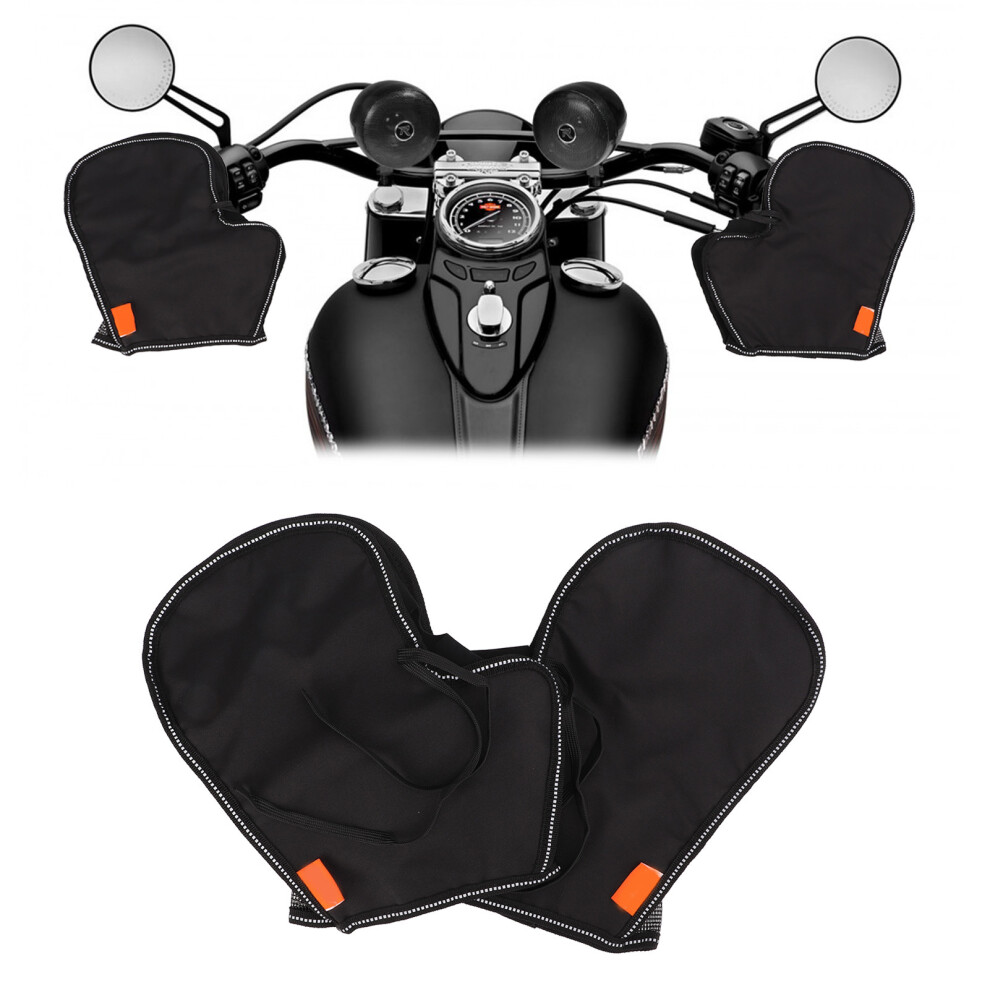 Handlebar Gloves Oxford Cloth Waterproof Night Reflective For Bike Scooter 3321390295409