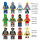 12 PCS Ninjas with Weapons Building Blocks Toys Wargaming 1