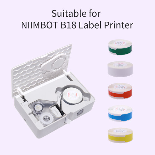 Niimbot B18 Thermal Transfer Cable Labels 14x120mm 55sheets/roll 1
