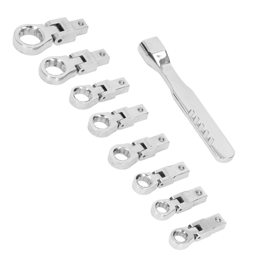 9-Piece Interchangeable Wrench Set Ratchet