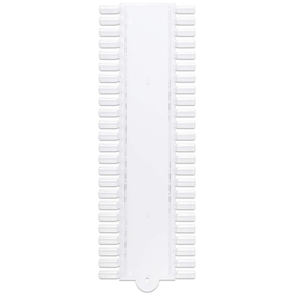48 Clear Nail Tip Display Palette Board for Nail Art Practice and Color Swatching