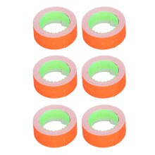 3 Tubes Price Tag Labels 15000 pcs 21x12mm Red for MX5500