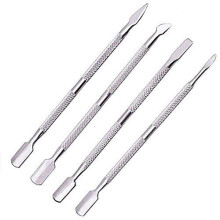 Cuticle Pusher Set 4 Piece Stainless Steel Nail Cuticle Remover Tools for Manicure and Pedicure
