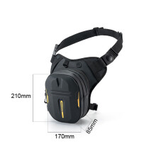 Atmungsaktive Motorradbeinschlinge 210x170x85mm Verstellbarer Taillen- und Brustgurt Outdoor-Fahrradtasche