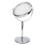 7 Inch Adjustable Double-Sided Metal Makeup Mirror Bright Silver 1
