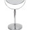 7 Inch Adjustable Double-Sided Metal Makeup Mirror Bright Silver 8