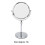 7 Inch Adjustable Double-Sided Metal Makeup Mirror Bright Silver 10