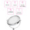 7 Inch Adjustable Double-Sided Metal Makeup Mirror Bright Silver 13