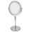7 Inch Adjustable Double-Sided Metal Makeup Mirror Bright Silver 15