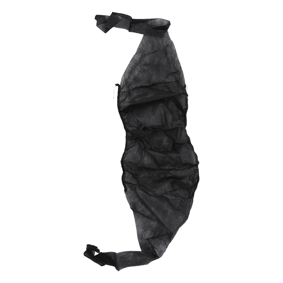 Black 50Pcs Disposable Spa Bra, Soft Breathable Non Woven Fabric