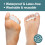 Hammer Toe Corrector with Triple Loop Gel Toe Separator for Gentle Realignment, 4 Pack White 3