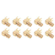 10 Stück RF-Stecker Panel 90 4-Pin SMA Koaxadapter für GPS WiFi