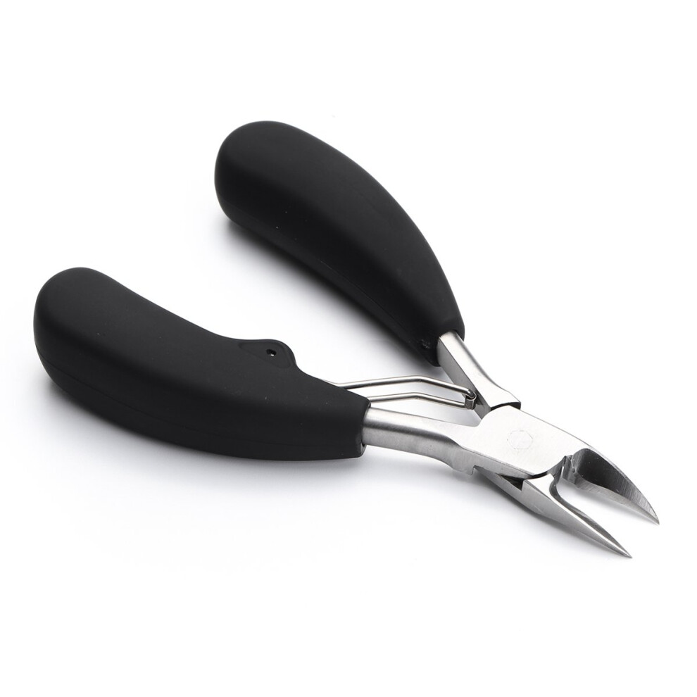 Toenail Clippers for Thick Nails and Ingrown Toenail Nipper with Curved Blades and NonSlip Grip