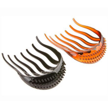 2PCS Brown and Black Ponytail Hair Styling Tool with Volume Insert Comb for Instant Fluffy Look