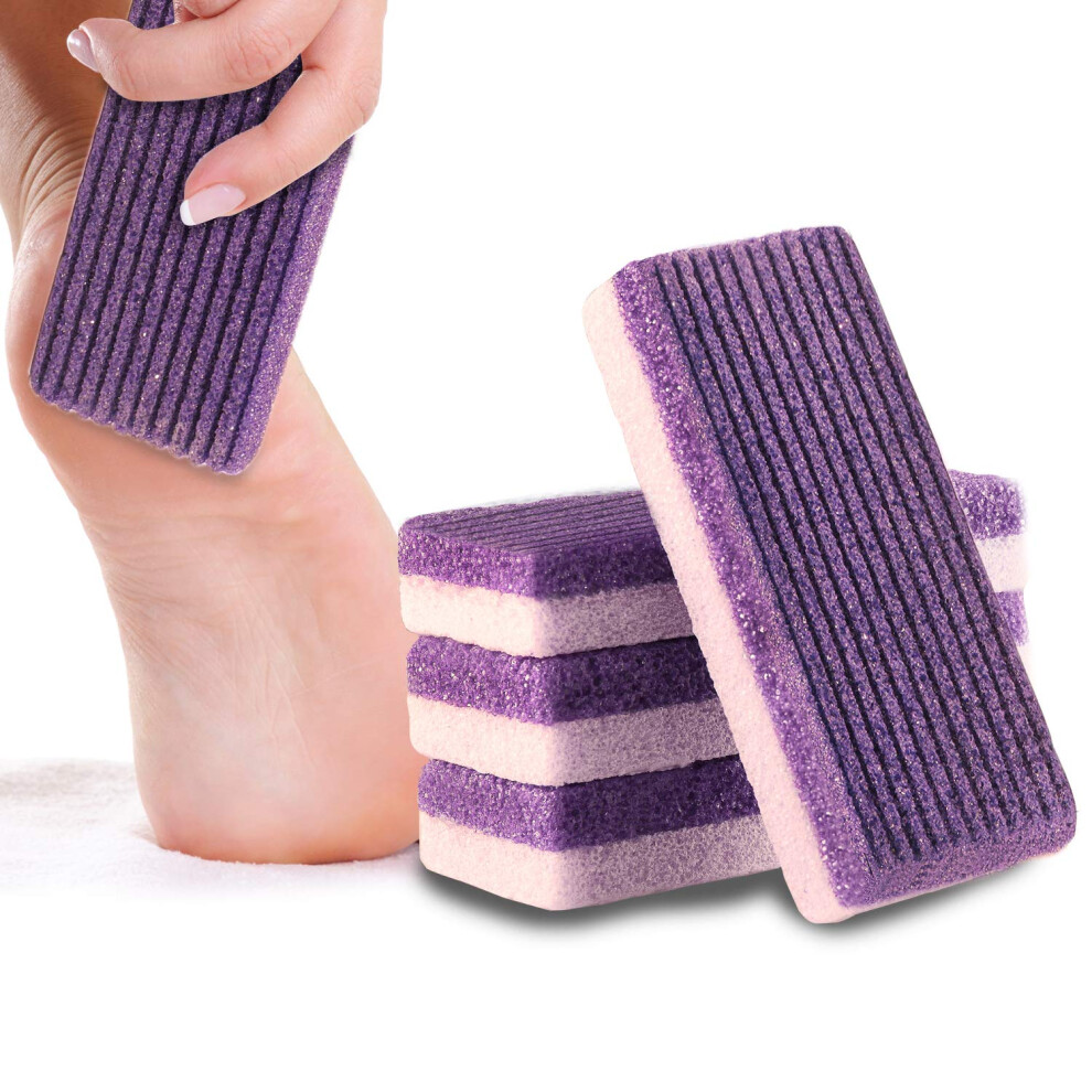 Purple Pumice Stone Callus Remover For Feet And Hands With Dualsurface Exfoliation Block