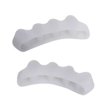Toe Separator Silicone Gel FiveHole Spacer for Hallux Valgus Pain Relief Washable Reusable