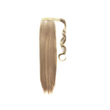 22 Inch Straight Clip In Ponytail Extension Synthetic Hairpiece Heat Resistant 4/27HL with Pins