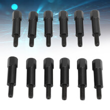 12 Stück Schwarzes Ventildeckelschrauben-Set für Ford SB 260-351W Motoren
