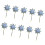 Colorful Easy Assemble Bird Prevention Windmills For-Silver 1