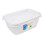 Wham Wham Cuisine Rectangular Food Storage Box White Lid 3.6L 1