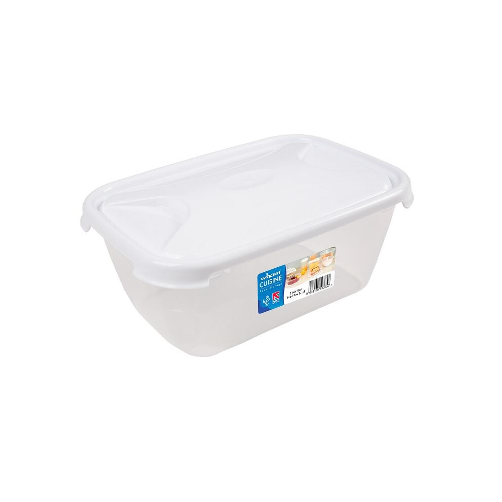 Wham Cuisine Rectangular Food Storage Box Lid 3.6L White
