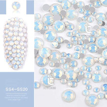 AB 3D Crystal Nail Art Rhinestones Mixed Shapes Gems Flatback Stones for Manicure DIY