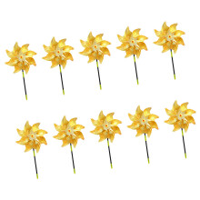 Wind Driven Garden Windmills For Bird Scare And Outdoor-Gold