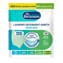 Dr Beckmann Laundry Detergent Sheets Non-Bio Intense Fresh 25pk