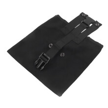 Outdoor Oxford Cloth Foraging Bag - 21.5x21cm Waist Hanging Fruit Picking Tool Pouch Black