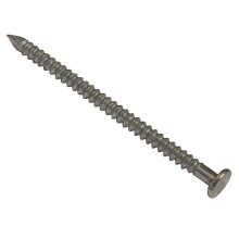 Forgefix Annular Ring Shank Nails, Bright Finish