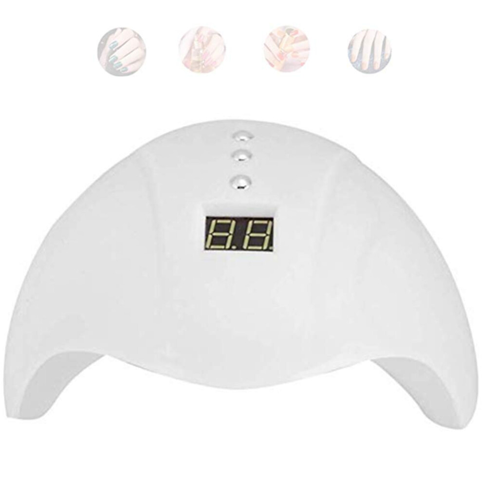 Light 36W Uv Led Nail Lamp With Dual Source And Touch Button Control For Gel Polish