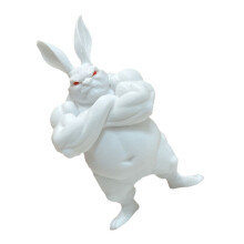Statue de lapin humoristique, amélioration du bureau,