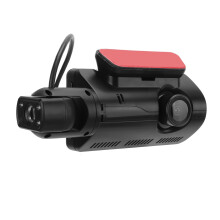 Dual Car Dash Cam 170 Wide 3" Screen 64GB Support Black