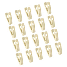 Attaches couvertes pour vêtements, 20 pièces,-blanc jaunâtre