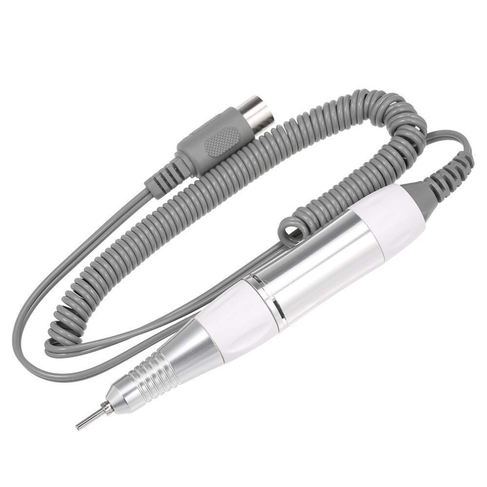 White Electric Nail Drill For Acrylic And Gel Nails, Adjustable 30000Rpm Professional Handpiece