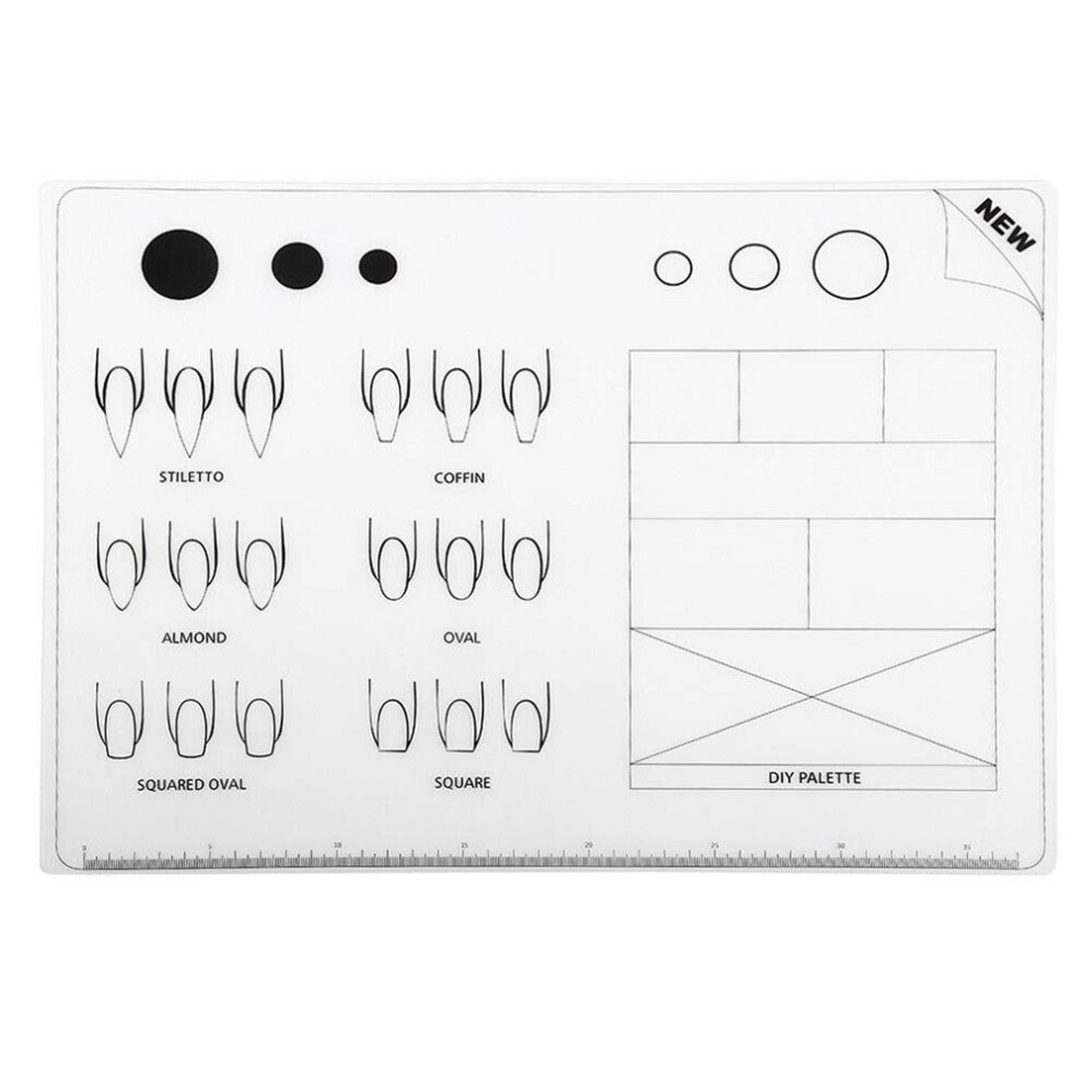 Nail Art Silicone Pad with Comfortable Hand Support, Foldable Washable Manicure Arm Rest Mat