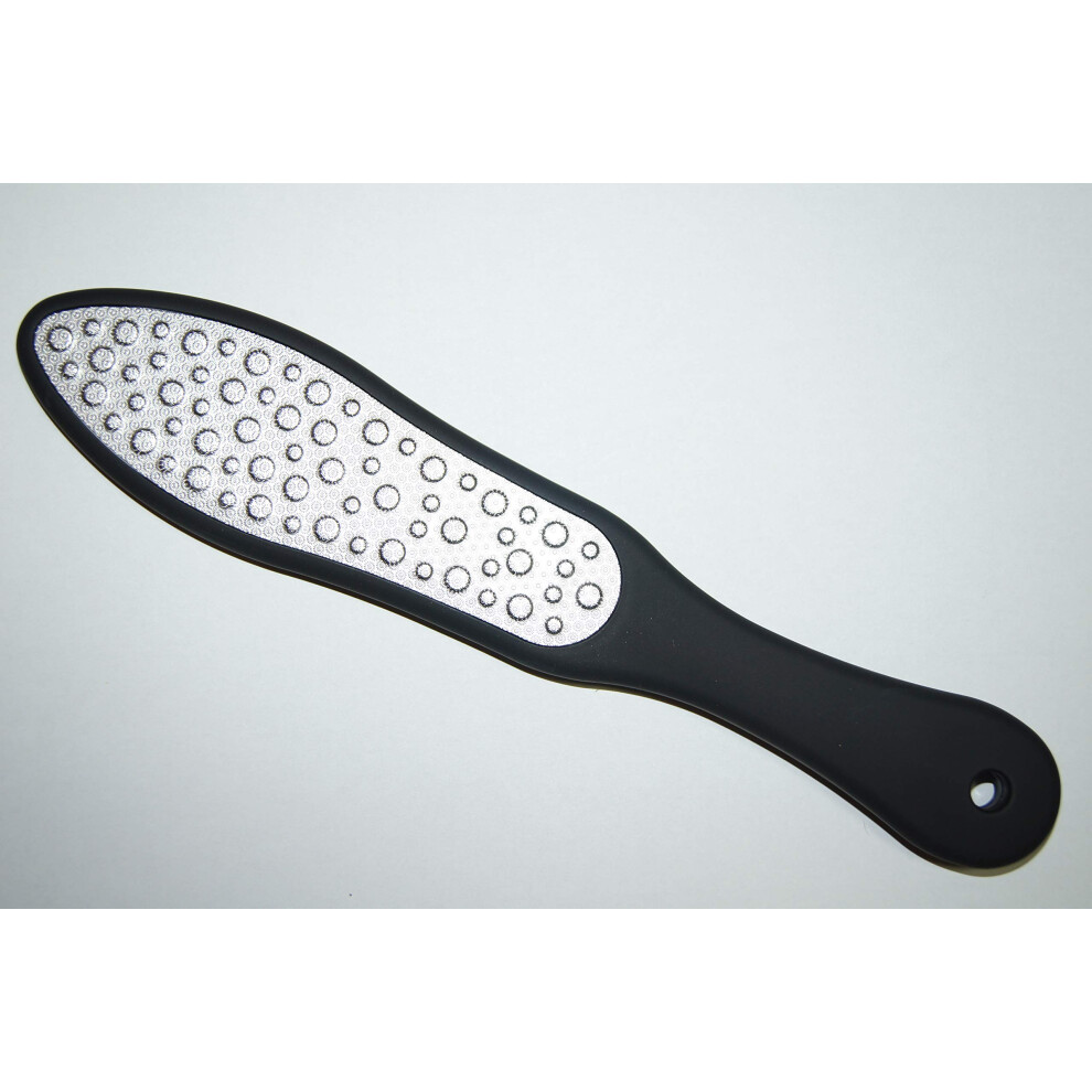 Extra Large DualSided Stainless Steel Foot File Callus Remover with Ergonomic Handle