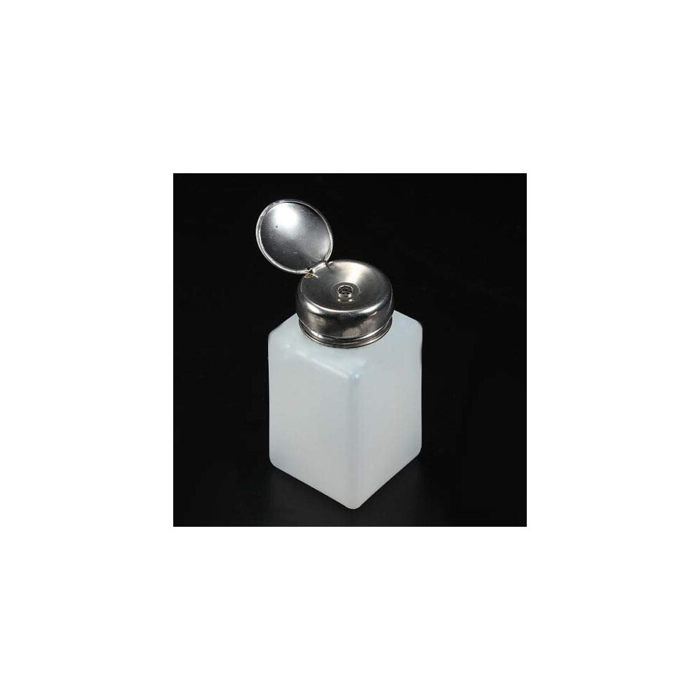 200ml Pump Dispenser Bottle for Nail Polish Remover, Alcohol and Solvents, OneHanded Use