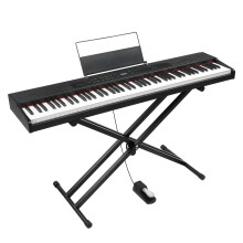 Semi-Weighted 88 Key Keyboards Digital Piano w/ Metal Stand MIDI Bluetooth
