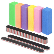 Professional Nail Files and Buffers Set, 12 Piece 100/180 Grit Manicure Tools Kit for Nail Care