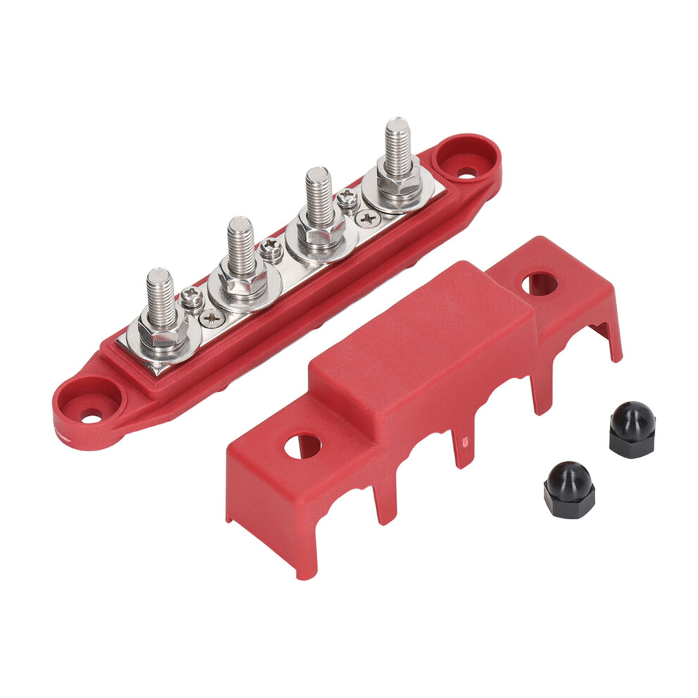 4 Stud Power Distribution Block 48Vdc 250A Weatherproof Car Rv Marine 9411390302703