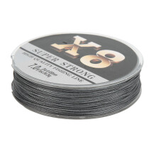 100m Abriebfeste Graue Geflochtene Angelschnur 0,45mm 36,2kg