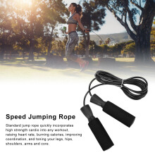 Professional Adjustable Skipping Rope Black