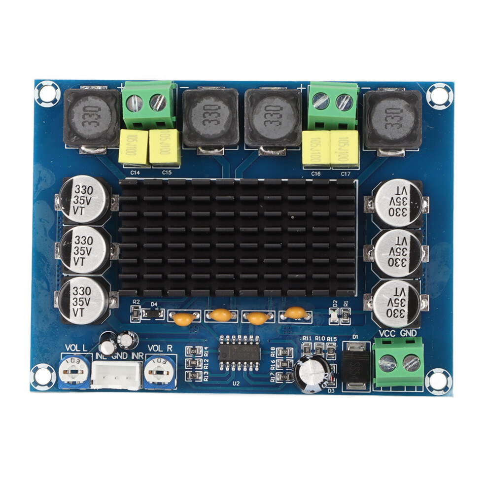 Dual Channel 120W Hifi Audio Amplifier Board Dc12-24V, High Power Sound 8451390303394