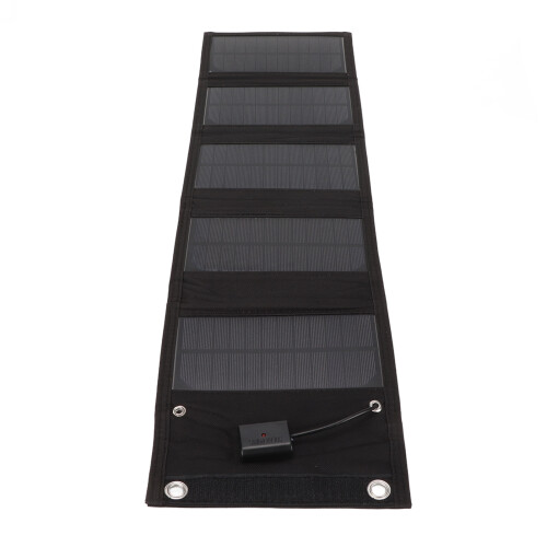 Compact Waterproof 15W Foldable Solar Cell Charger with USB for Electronics 2
