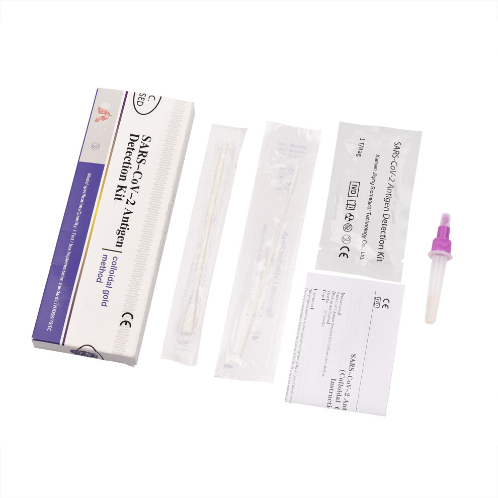 Covid-19 Rapid Antigen Test Kit, 15 Min Results, Nasal/Throat Swabs