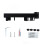 Retractable Wall Clothes Drying Rack, Space Aluminum, 3.3lb, Black 2