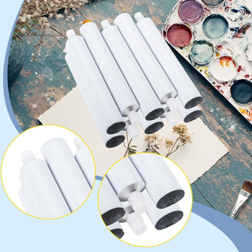 10Pcs Empty Aluminum Paint Tubes Refillable Leakproof Storage for Acrylic and Art Paint Samples 2