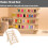 Foldable Wooden Sewing Thread Organizer Rack with Solid Wood SpaceSaving Storage Holder 2