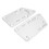 2pcs Aluminum Engine Swap Adapter Plates for Small Block LS Conversion Silver 15